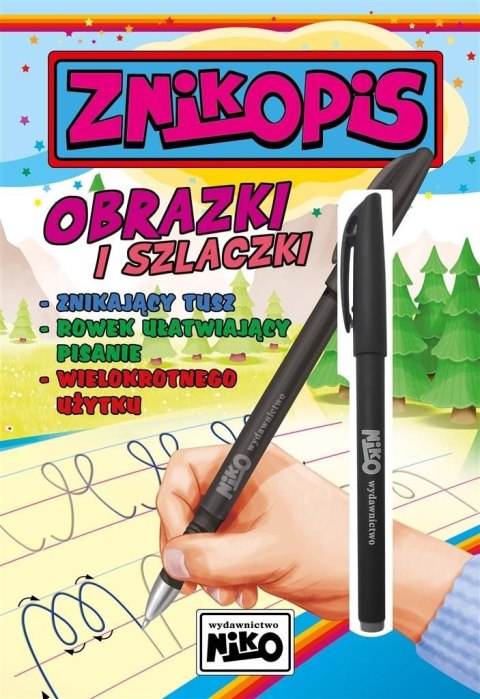 Książeczka edukacyjna Niko Znikopis. Obrazki i szlaczki Książeczka edukacyjna Niko Znikopis. Obrazki i szlaczki