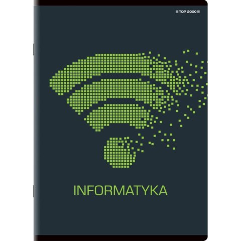 Brulion tematyczny informatyka A5 80k. 70g krata Top 2000 (400132321)