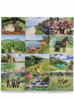 Kalendarz ścienny trójdzielny 715mm x 285mm Beskidy (T1)