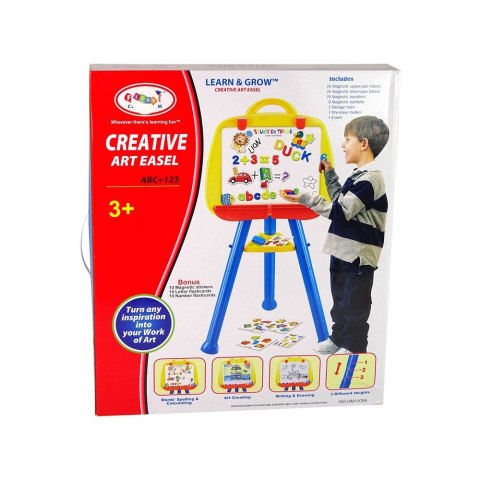 Klocki magnetyczne Literki Cyferki Magnetyczne w Słoiku Alfabet 78 Elementów Lean (919)