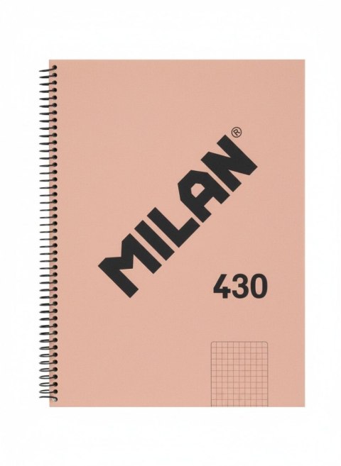 Kołozeszyt (kołonotatnik) 1918 różowy A4 80k. 95g kratka Milan (57143E80P)