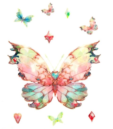 Naklejka (nalepka) Craft-Fun Series Motyle foliowe Titanum (25MD005)