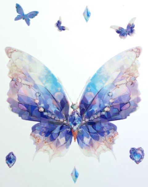 Naklejka (nalepka) Craft-Fun Series Motyle foliowe Titanum (25MD006)