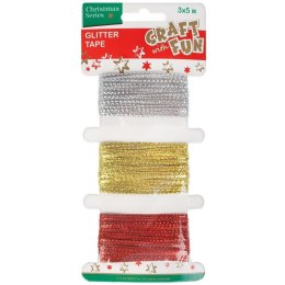 Taśma ozdobna boże narodzenie taśma ozdobnax1 [mm x m] mix Craft Fun (412806)