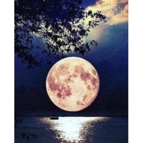 Zestaw kreatywny malowanie po numerach - księżyc Norimpex (NO-1005598)