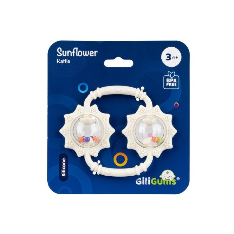 Grzechotka SŁONECZNIKI beżowa Giligums (GG30058)