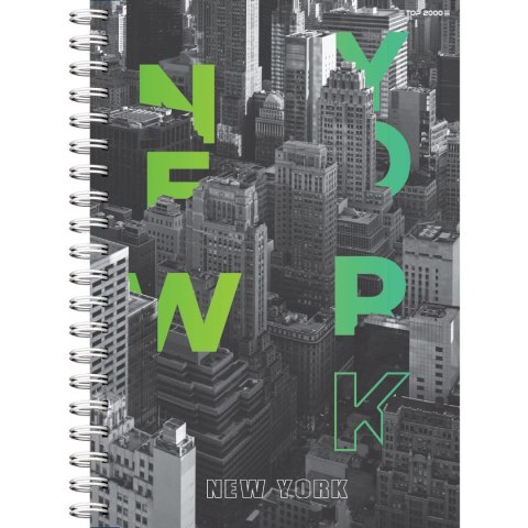 Kołozeszyt (kołonotatnik) City A5 100k. 70g krata TOP-2000 (400169509)