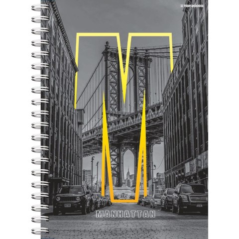 Kołozeszyt (kołonotatnik) City A5 100k. 70g krata TOP-2000 (400169509)