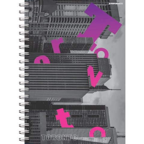 Kołozeszyt (kołonotatnik) City A5 100k. 70g krata TOP-2000 (400169509)