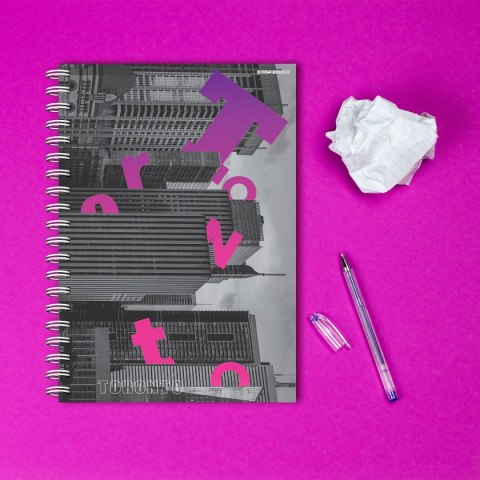 Kołozeszyt (kołonotatnik) City A5 100k. 70g krata TOP-2000 (400169509)