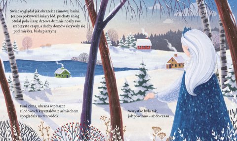 Książka dla dzieci Pani zima i poszukiwanie zaginionego śniegu Aksjomat