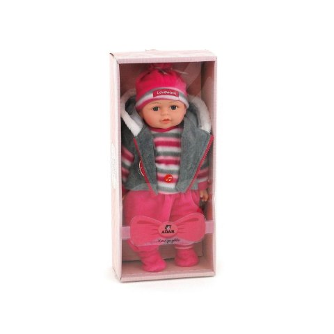 Lalka Bobas 35 cm, z polskim dźwiękiem, BOX Adar (501300)