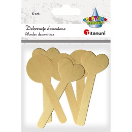 Ozdoba drewniana Craft-Fun Series patyczki z dekoracją Titanum (17504B)