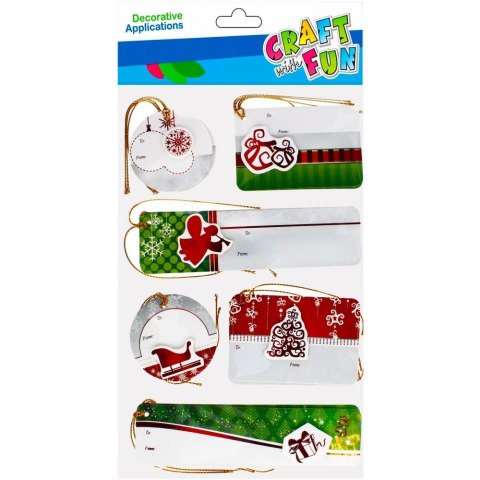 Bileciki do prezentów 12szt. Boże Narodzenie Craft Fun (501895)