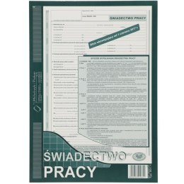 Druk offsetowy Świadectwo pracy A4 A4 40k. Michalczyk i Prokop (501-1N)
