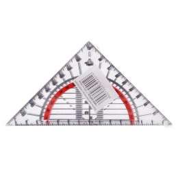 Ekierka równoramienna z kątomierzem 14cm Wespol