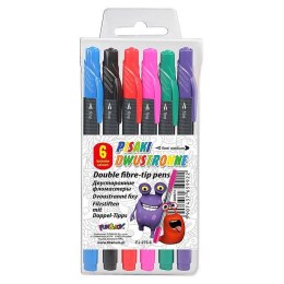 Flamaster dwustronny 6 kol. Fun&Joy (FJ-275-6)