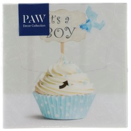 Serwetki Lunch Blue cupcake mix bibuła [mm:] 330x330 Paw (SDL150800)