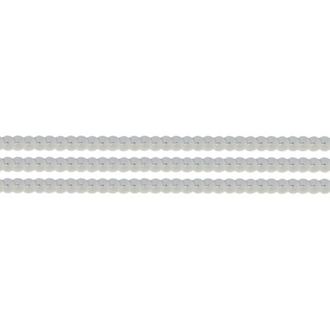 Taśma ozdobna Craft-Fun Series z cekinami 6x2 [mm x m] biała Titanum (363644)