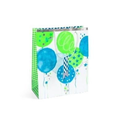 Torba prezentowa urodziny niebieski, L, 5szt. [mm:] 320x260x 120 Argo (257058)