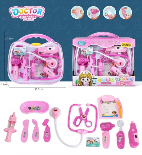 Zestaw lekarski różowy Lean (18109)