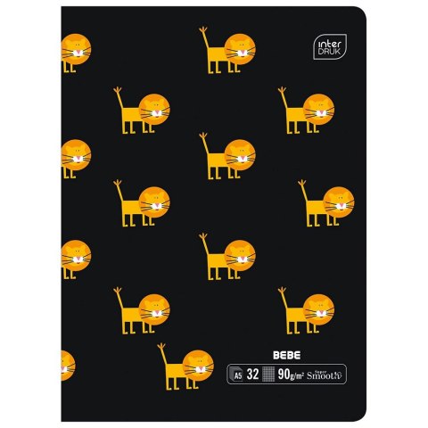 Zeszyt BEBE KIDS A5 32k. 90g krata Interdruk