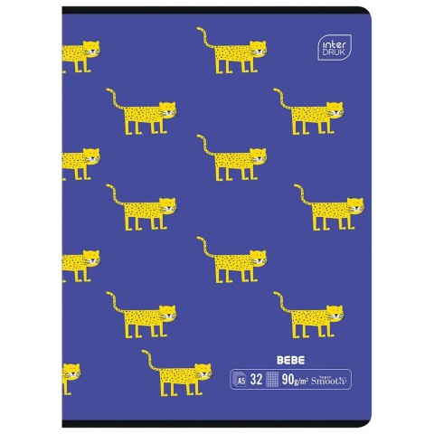 Zeszyt BEBE KIDS A5 32k. 90g krata Interdruk