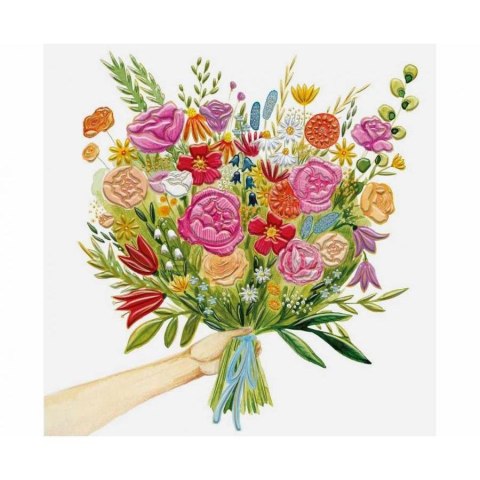 Kartka składana Karnet KW pęk kwiatów kw Henry (5905701489725)