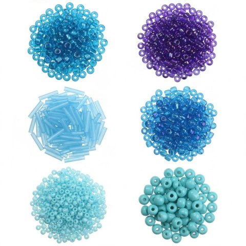 Koraliki kreatywne Craft-Fun Series tonacja niebieska Titanum (25BR016)