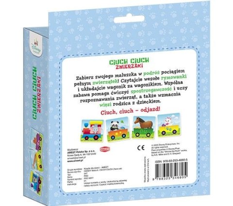 Książka dla dzieci Disney Maluch. CIUCH CIUCH. Zwierzaki Ameet (POC 9201)