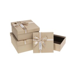 Pudełko na prezent Rozette (PUG-25266-KW peach set 3 pcs)