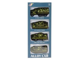 Samochód policyjny zestaw 4 aut metalowych Adar (569379)