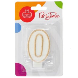 Świeczka urodzinowa NUMERKI BIAŁE Arpex (D9906-0)