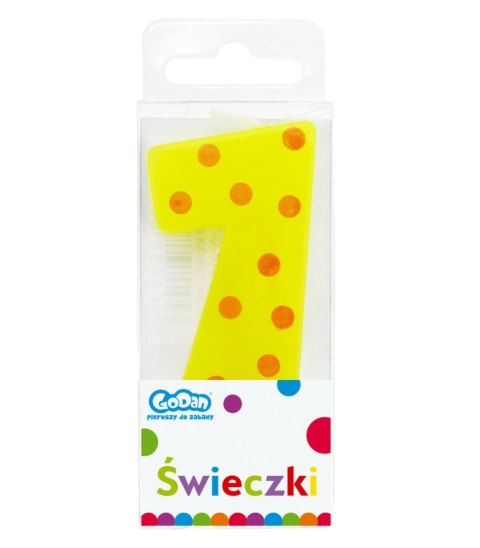 Świeczka urodzinowa PIKER GROCHY URODZINOWE Godan (SWCG7-MM)