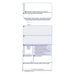 Druk samokopiujący potw.odbioru niczystości ciekł. transport do stacji paliw Michalczyk i Prokop (S-105-8)