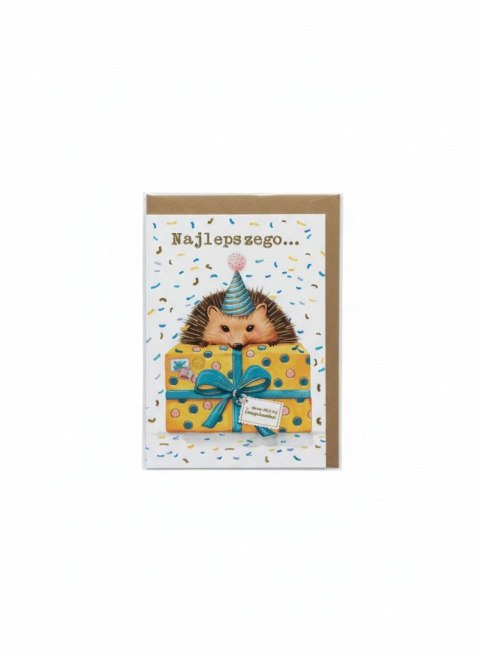 Kartka składana mini JEżYK Henry (5908451980504)