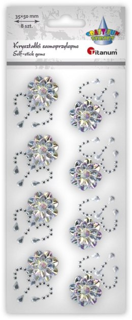 Kryształki Craft-Fun Series kwiaty srebrne Titanum (25BJ033141-1)
