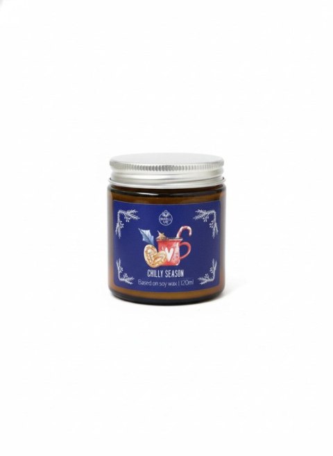 Świeczka ozdobna Smell me Chilly Season 120 ml niebieska Pavoncella (5906492907764)