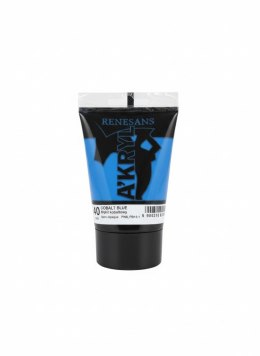 Farba akrylowa Błękit kobaltowy kolor: Błękit kobaltowy 100ml Renesans (40)