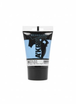 Farba akrylowa Błękit królewski kolor: Błękit królewski 100ml Renesans (38)