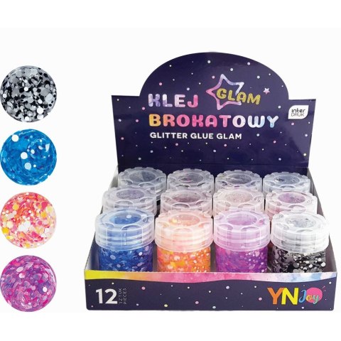 Klej w płynie brokat GLAM brokatowy 20ml Interdruk (IKLBRGLAM)