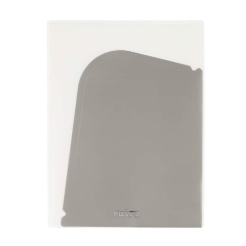 Koszulki na dokumenty SMART szary A4 kolor: szary typu U Strigo (SF077)