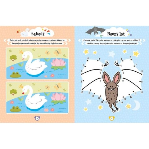 Książka dla dzieci Zwierzęta. Aktywizujące zadania z naklejkami 3D Aksjomat