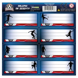 Naklejka na zeszyt Piłka [mm:] 160x160 Derform (NNZPI19)