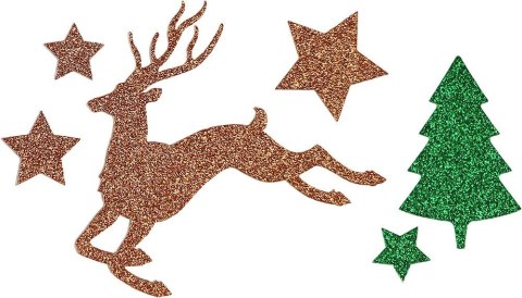 Naklejka (nalepka) Craft-Fun Series Choinki, renifery, gwiazdki Titanum (22LJ1202)