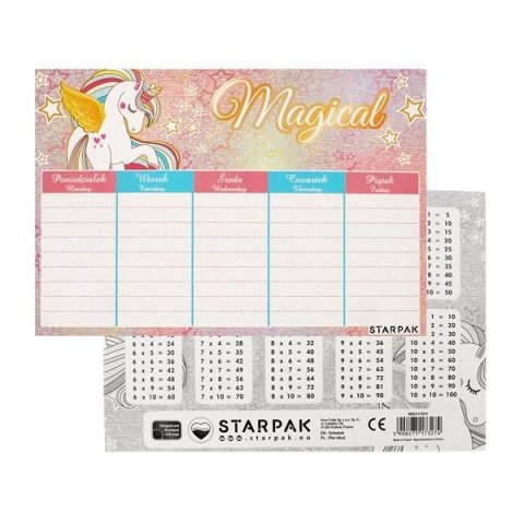 Plan lekcji Unicorn Starpak (472979)