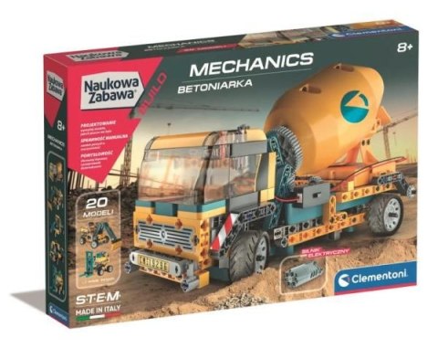 Klocki konstrukcyjne Laboratorium Mechaniki Betoniarka Clementoni (50807)