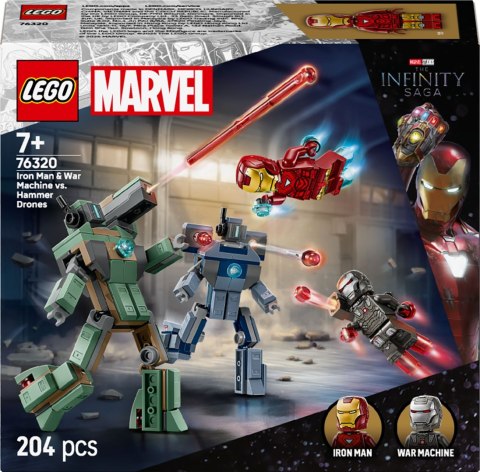 Klocki konstrukcyjne Super Heroes IRON MAN I WAR MACHINE Lego (76320)