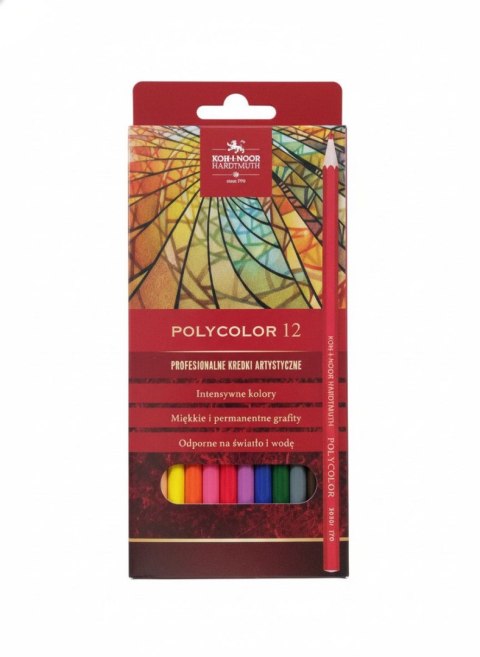 Kredki ołówkowe polikolor 12 kol. Koh-I-Noor (3822)