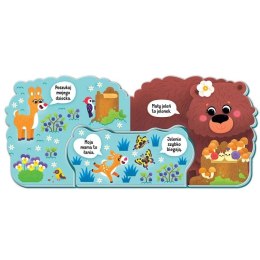 Książka dla dzieci Mamy i dzieci w lesie. Dwie książeczki w jednej Aksjomat